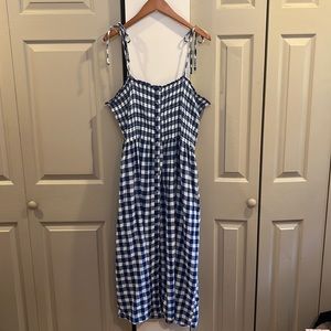 Aerie Smocked Midi Dress